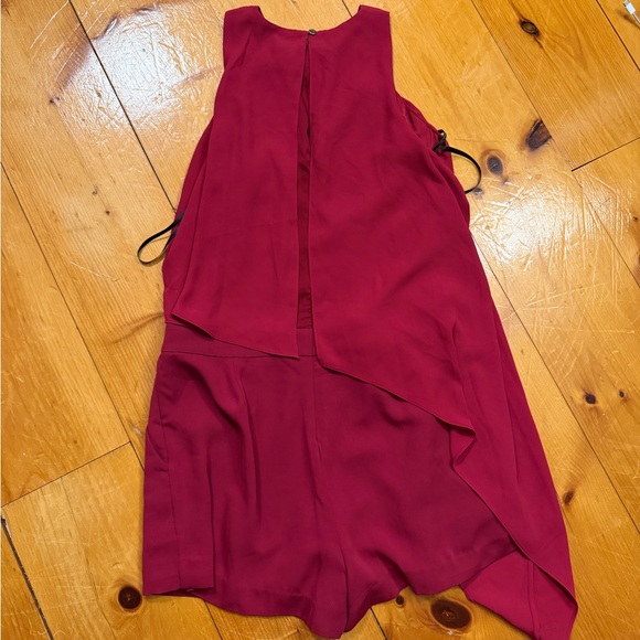 Marciano Red Asymmetrical Romper/Jumpsuit - Picture 4 of 6